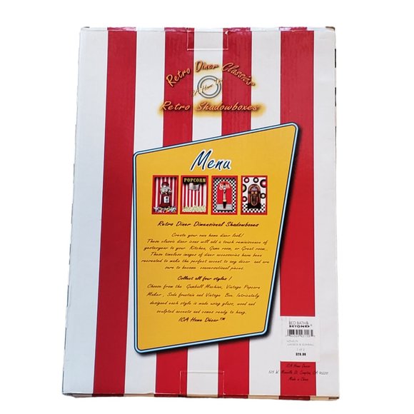 Wall Decor | Retro Diner Classics Jukebox Shadow Box New In  Retro Diner Classics Jukebox Shadow Box New in Box